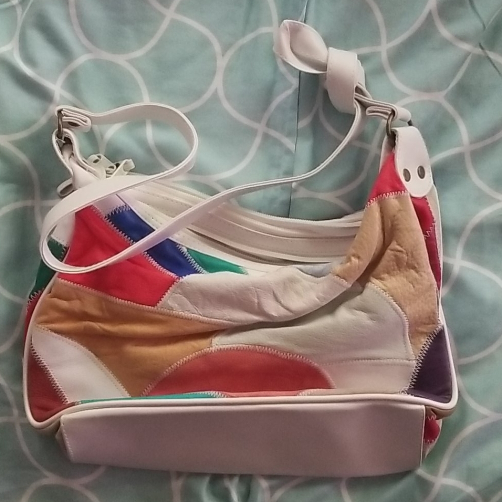 Leather Patchwork Bag - image 2